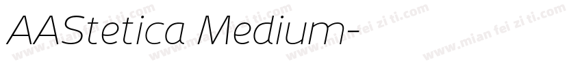 AAStetica Medium字体转换